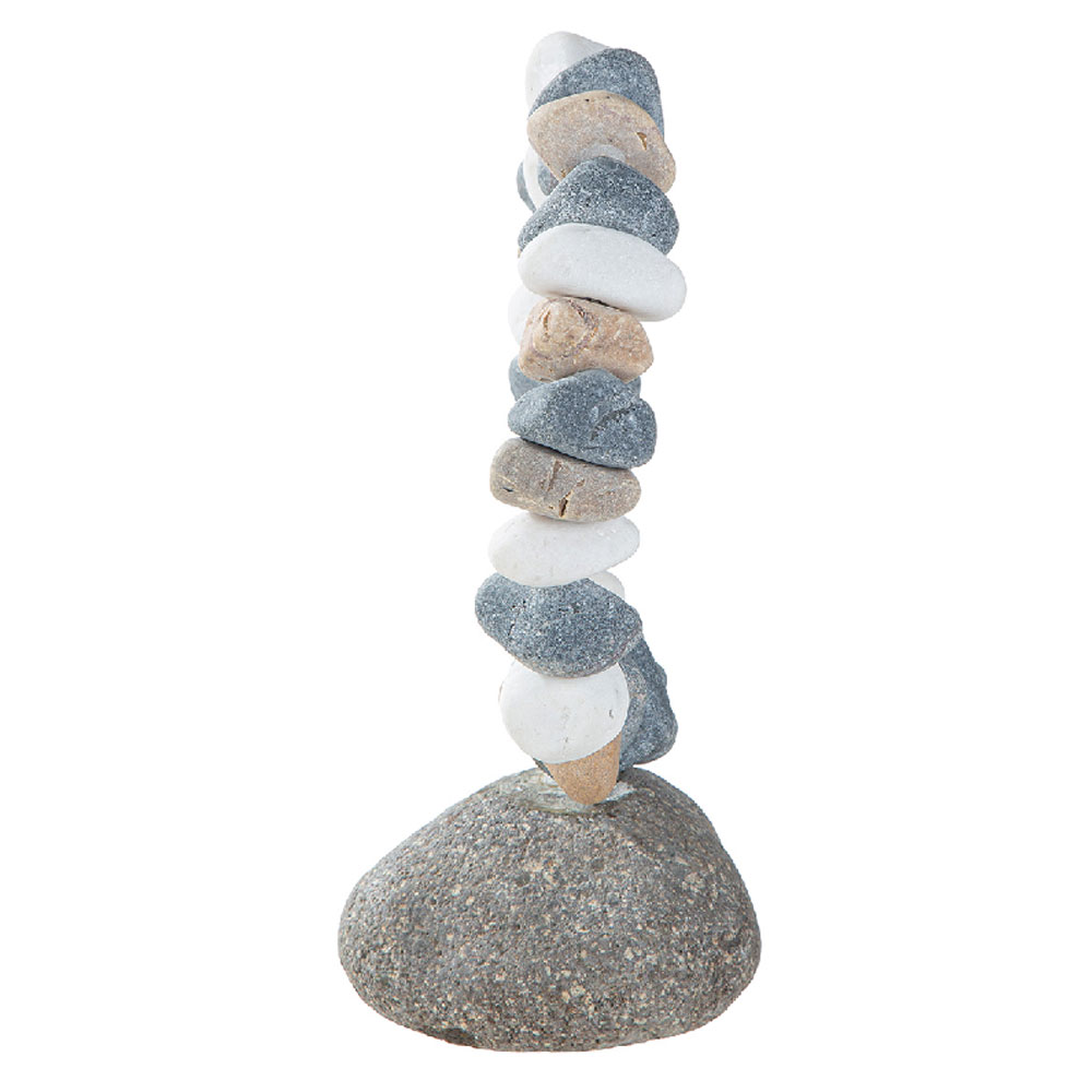 Omrano Stone Decorative Round Sculpture in Natural