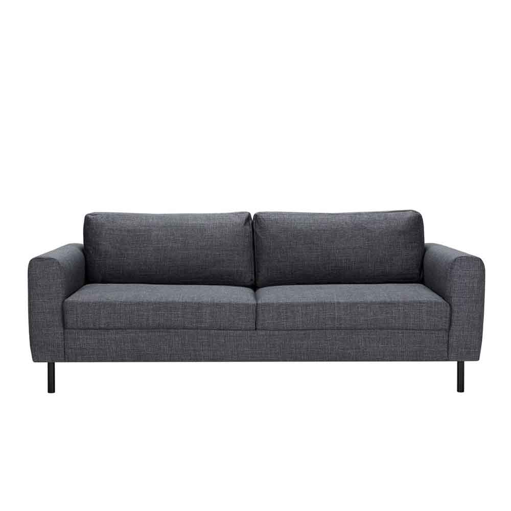 Onalaska Fabric 2+3 Seater Sofa Set In Basel Dark Grey