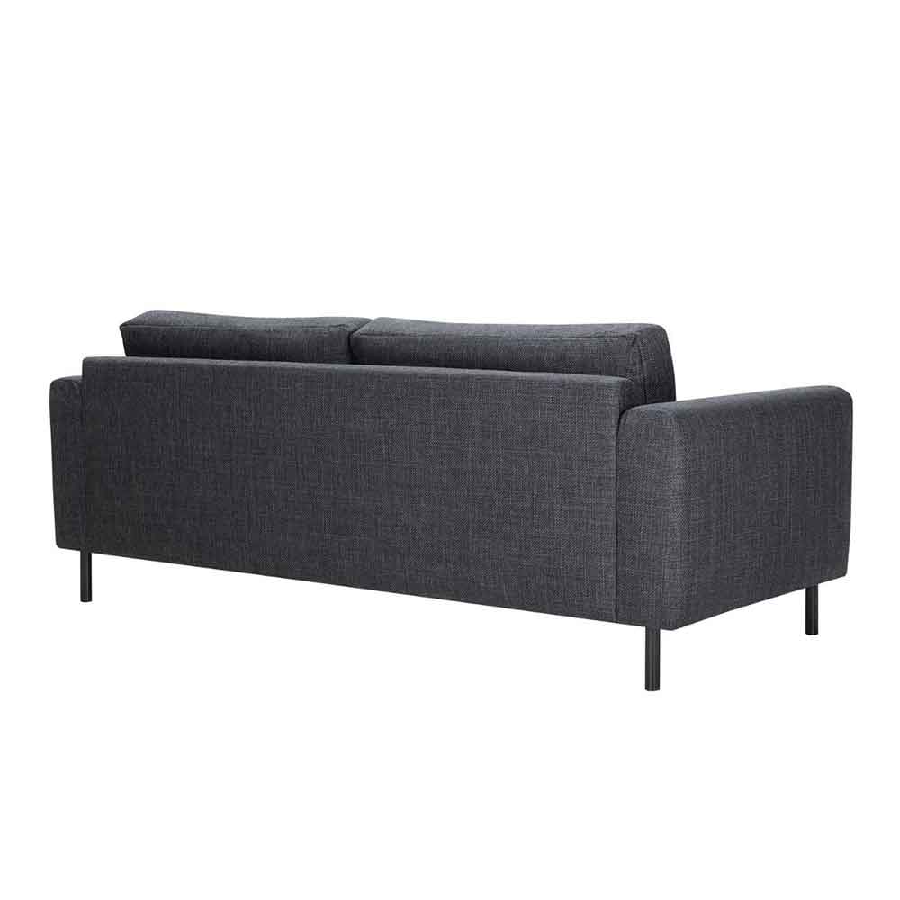 Onalaska Fabric 2+3 Seater Sofa Set In Basel Dark Grey