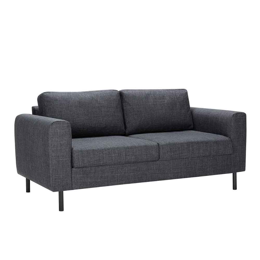 Onalaska Fabric 2+3 Seater Sofa Set In Basel Dark Grey