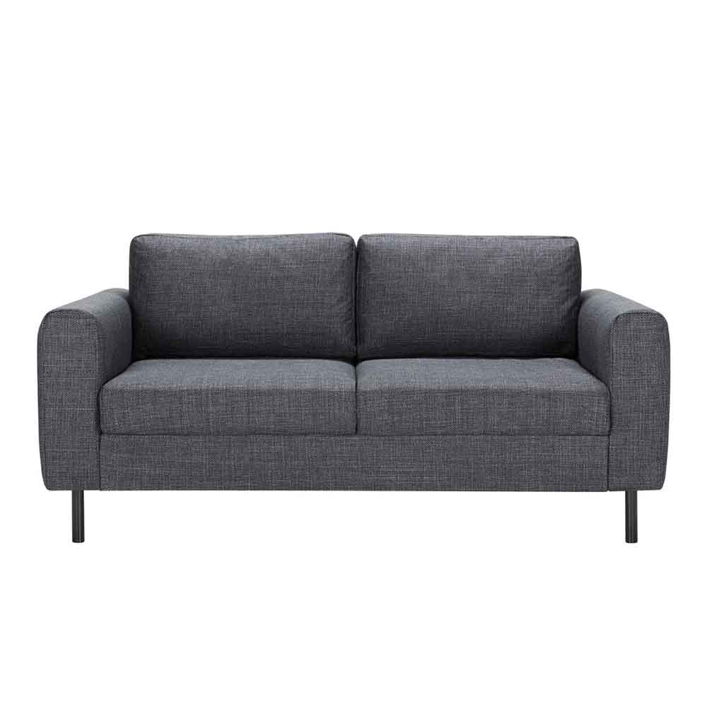 Onalaska Fabric 2+3 Seater Sofa Set In Basel Dark Grey