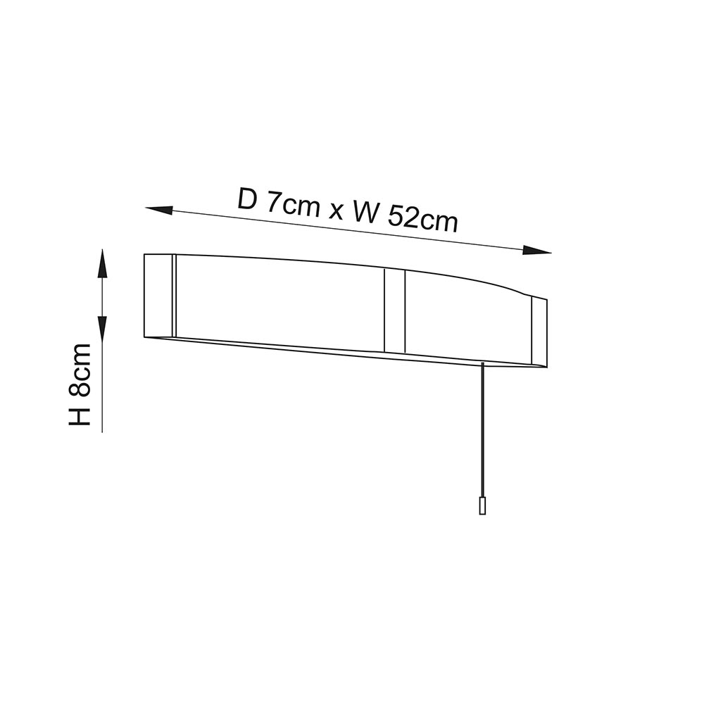 Onan Shaver Bathroom Linear Wall Light In Chrome