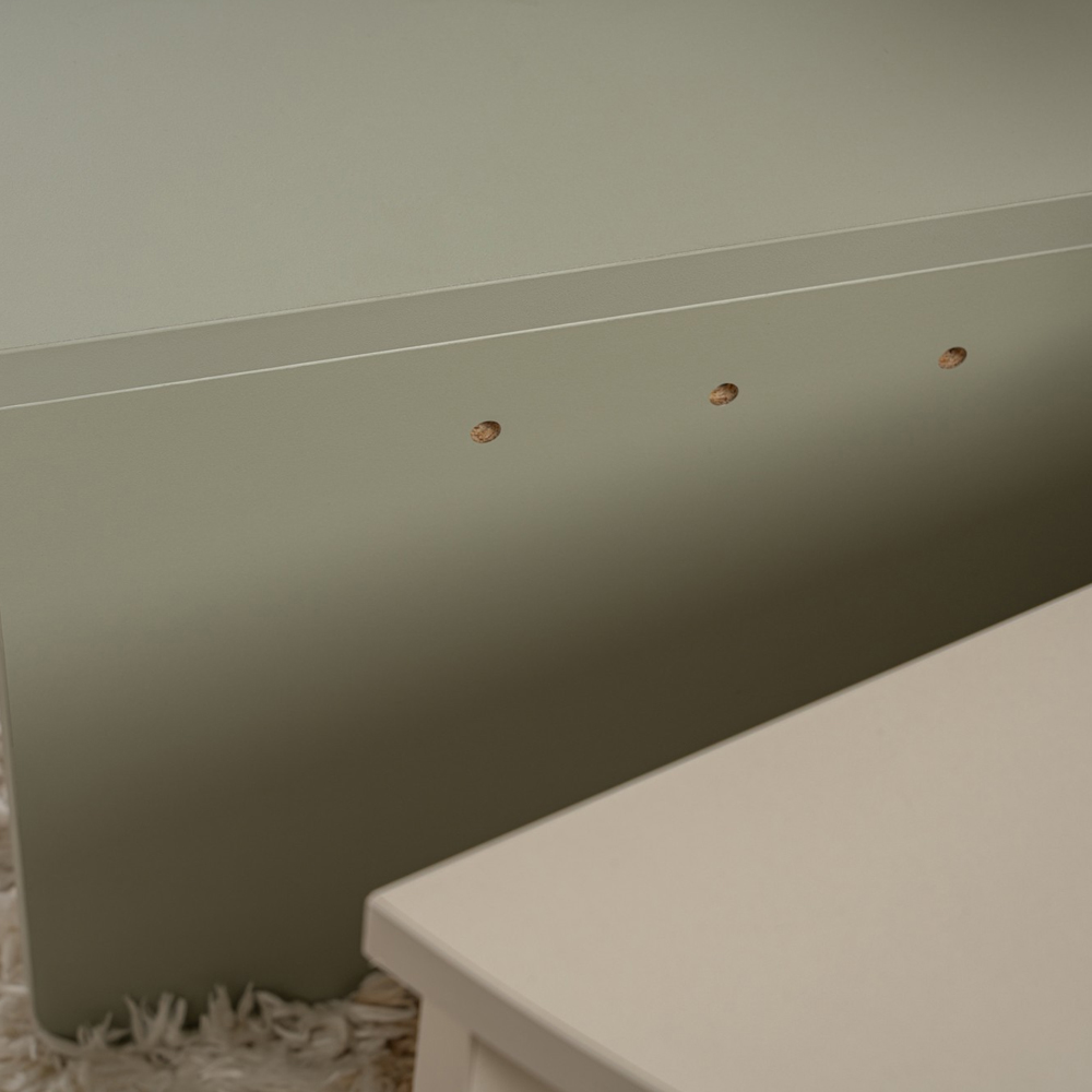 Onelio Oval Wooden Nest Of 2 Coffee Table in Ash Green and Sandstone