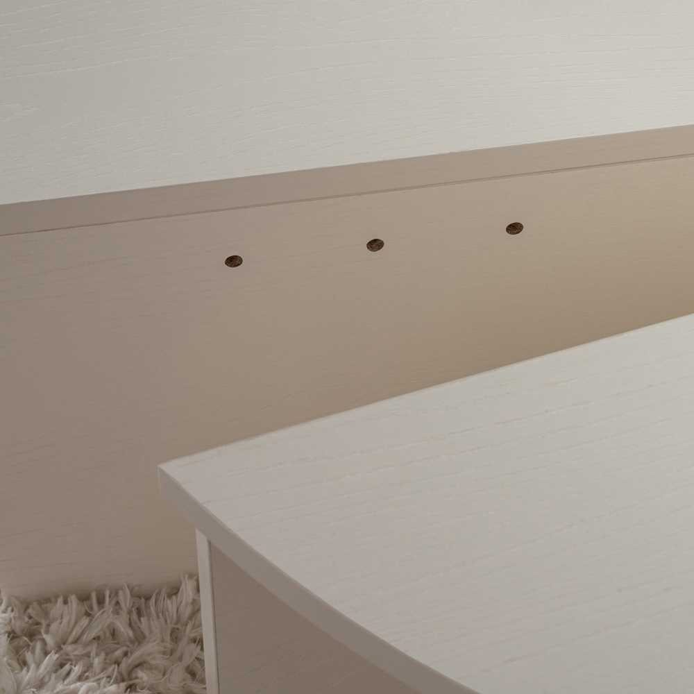 Onelio Oval Wooden Nest Of 2 Coffee Table in Cream White