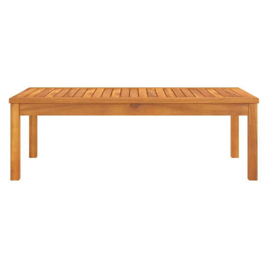 Oni Rectangular Outdoor Wooden Coffee Table In Natural