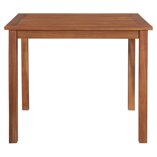 Oni Square Outdoor Wooden Dining Table In Natural