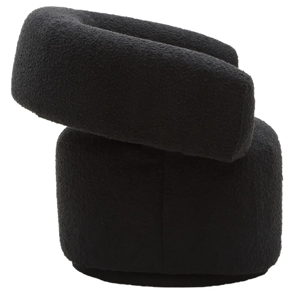Ontario Fabric Accent Chair In Black