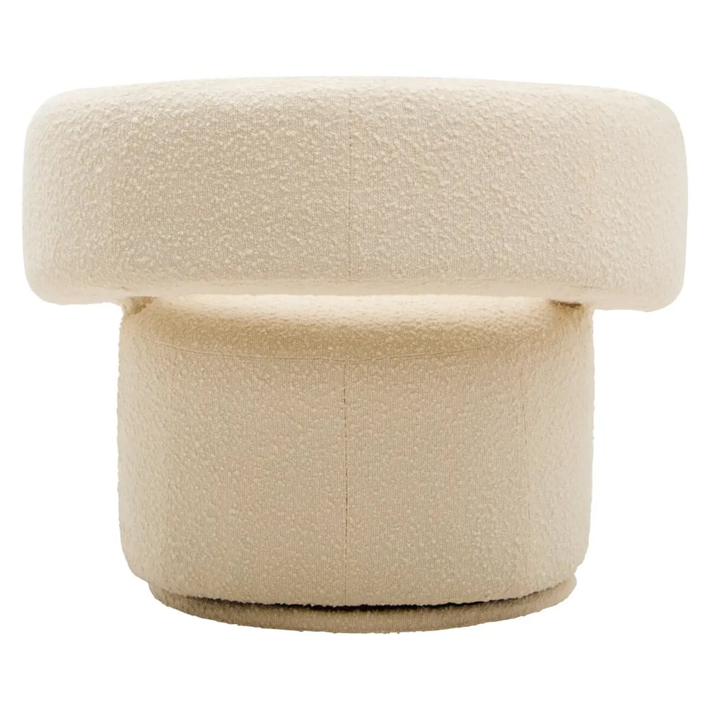 Ontario Fabric Accent Chair In Ivory