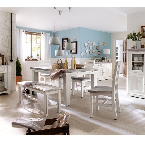 opal dining set 6 seats - 5 Stylish Variations Of Farmhouse Vintage Furniture