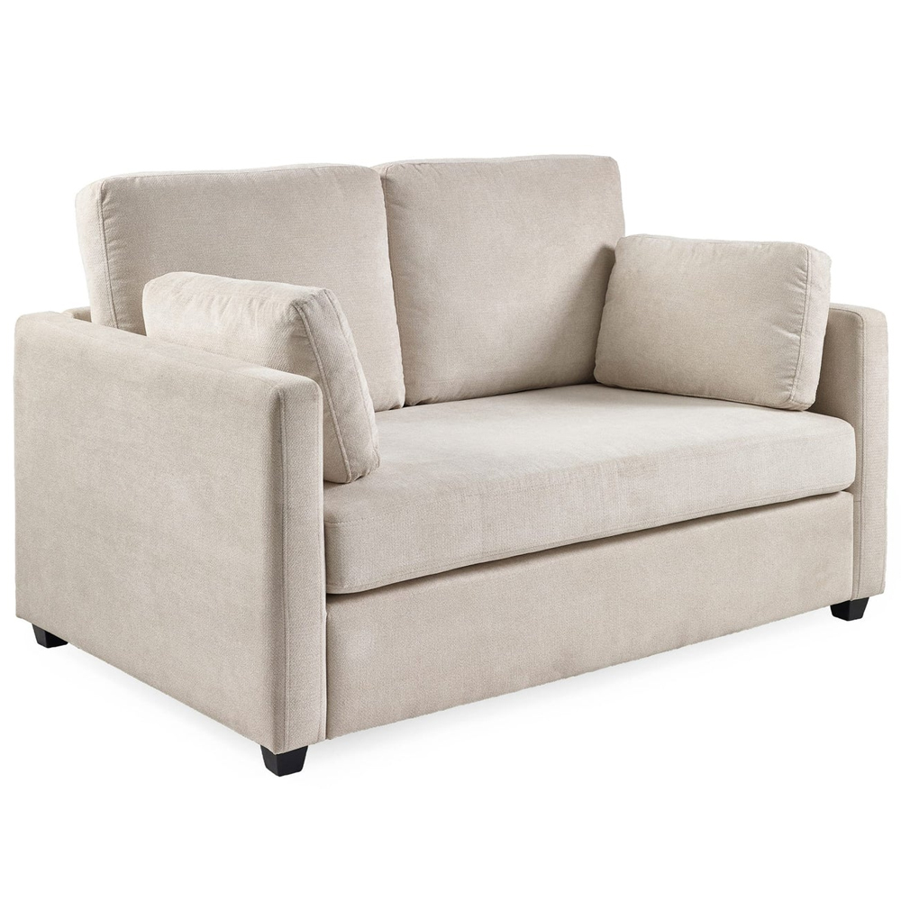 Opelika Fabric 2 Seater Sofa - Beige