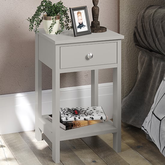 Photo of Outwell shaker petite bedside cabinet in grey