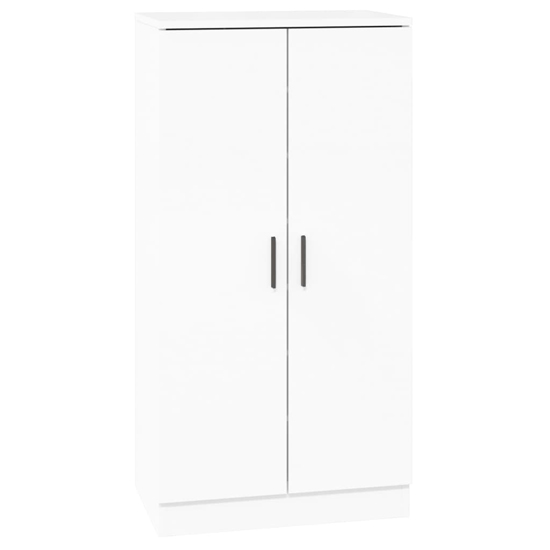 Oraibi High Gloss Shoe Storage Cabinet With 2 Doors In White