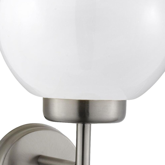 Orb Stainless Steel Lantern Outdoor Wall Light With White Shade_2