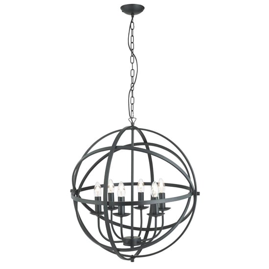 Read more about Orbit 6 lights ceiling pendant light in matt black