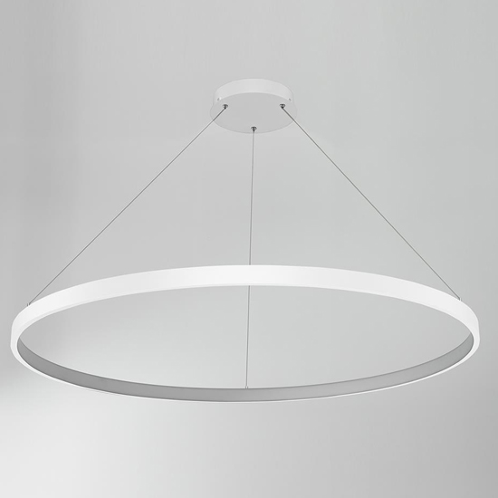 Read more about Orbit round led ceiling pendant light in matt white