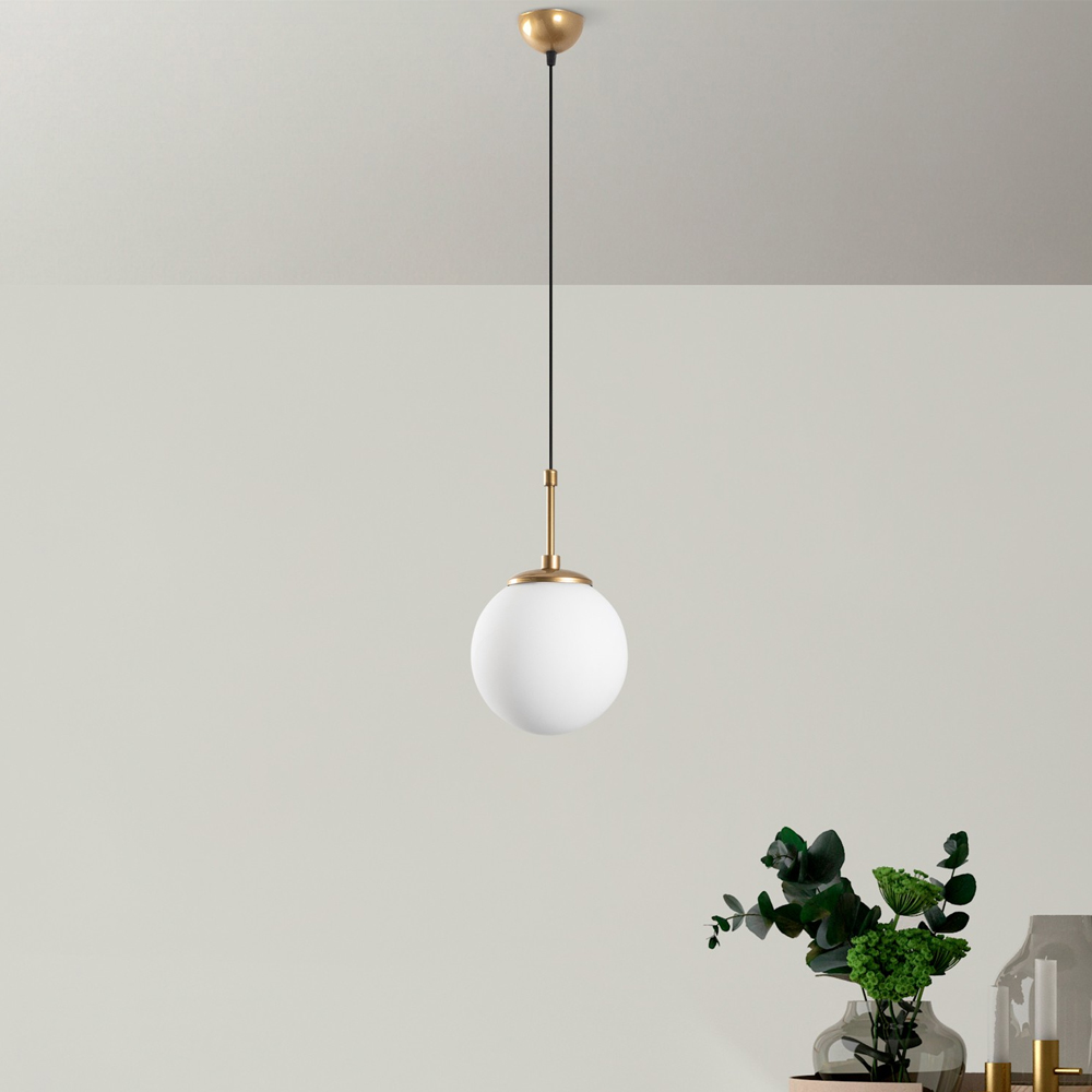 Orbital Large Metal Pendant Ceiling Light in Gold