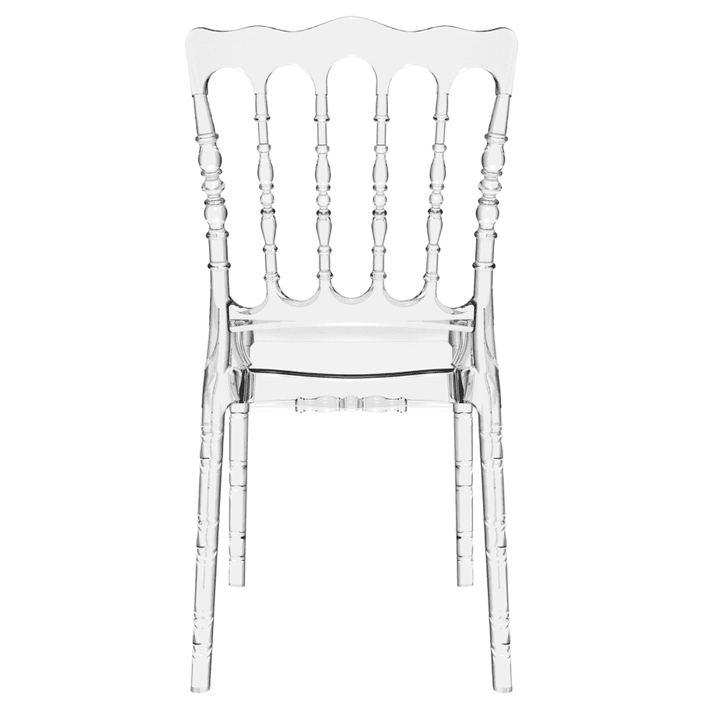 Oregon Clear Transparent Polycarbonate Side Chairs In Pair