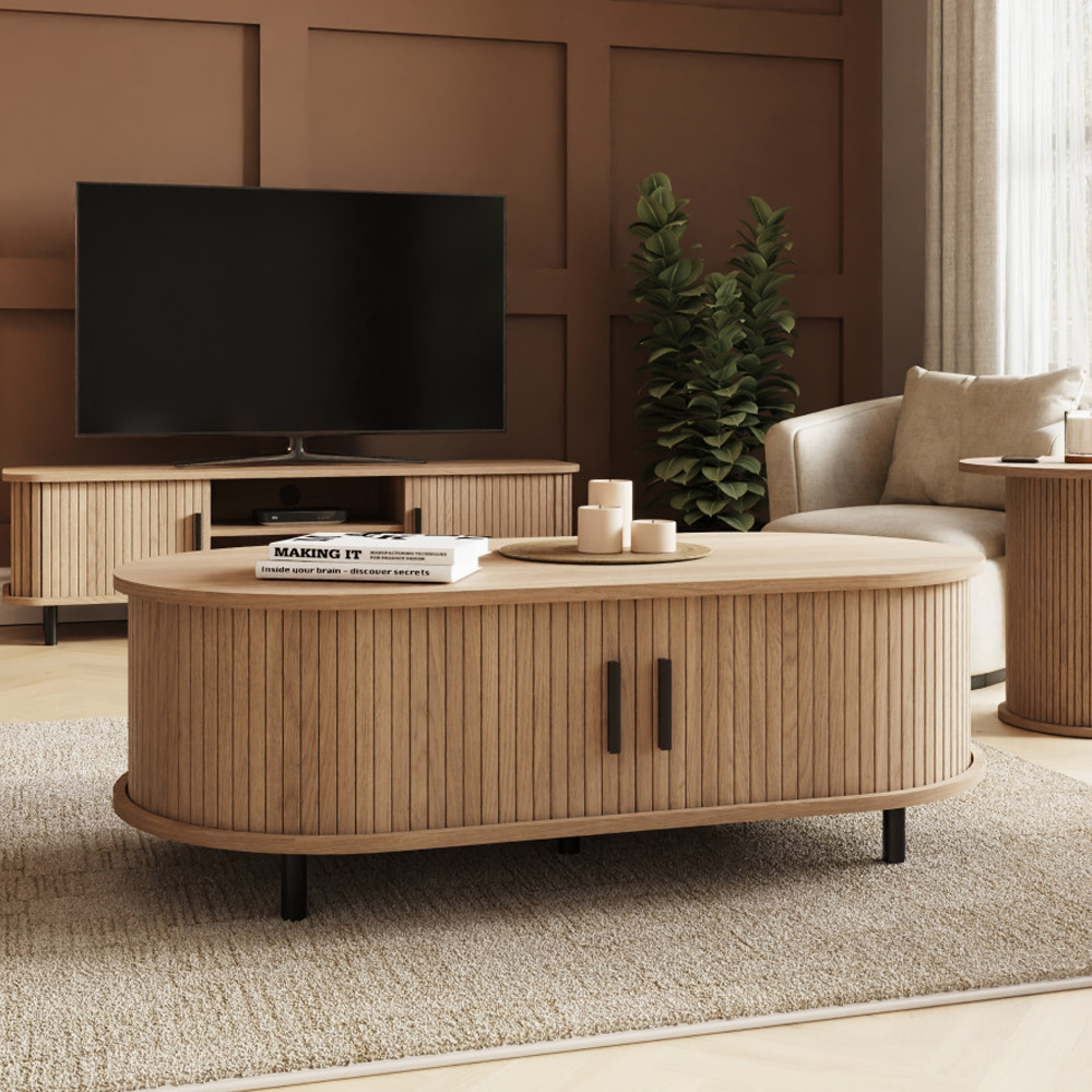 Orelan Wooden Coffee Table in Oak