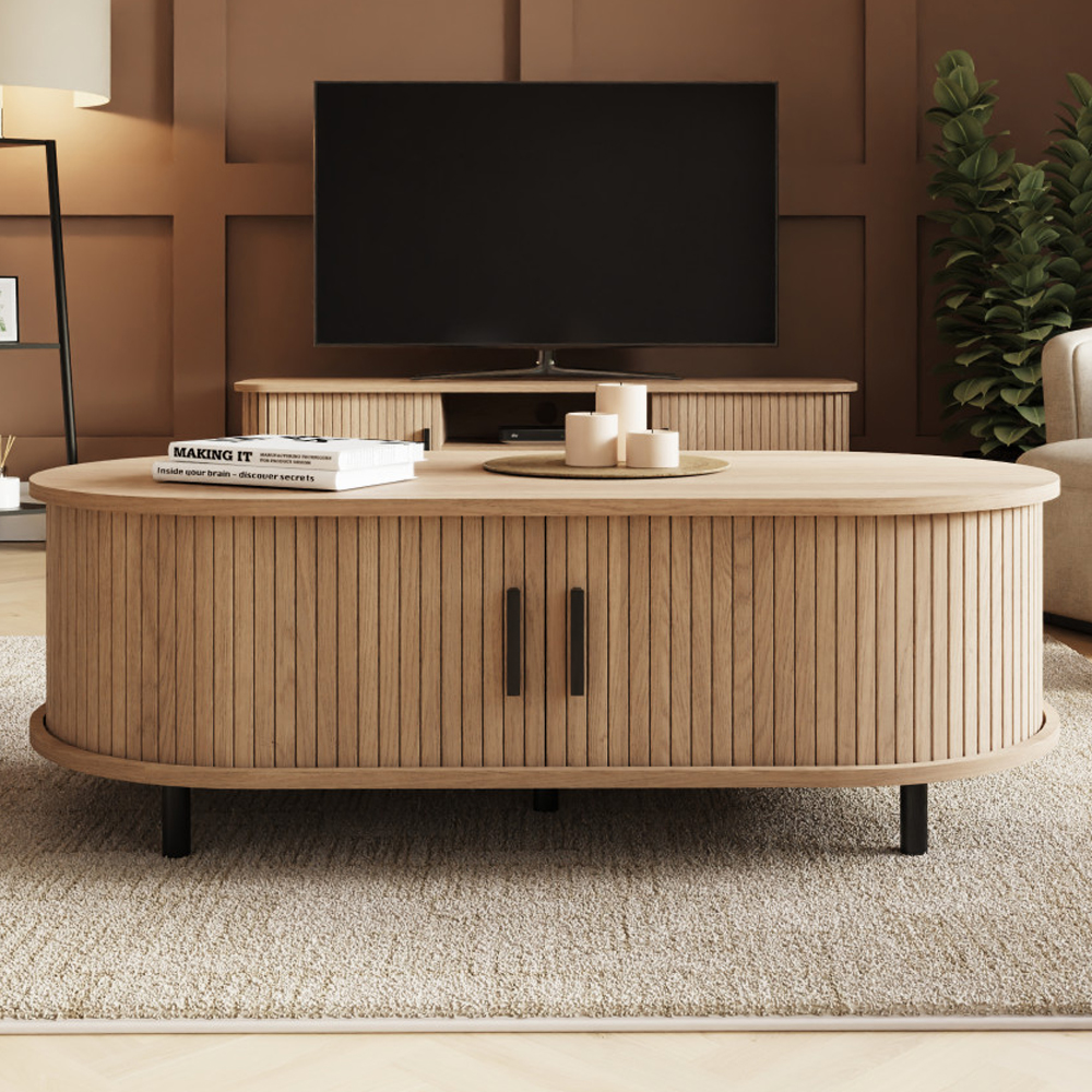 Orelan Wooden Coffee Table in Oak