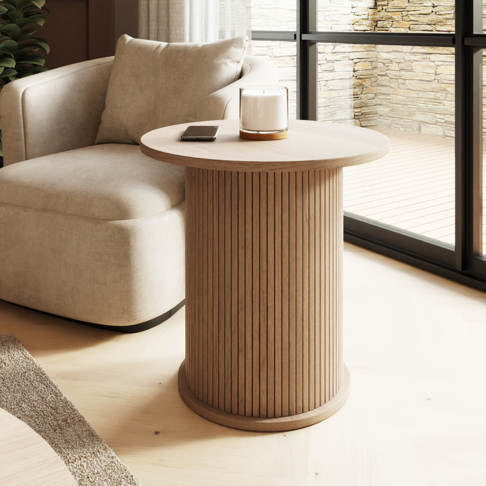 Orelan Wooden Side Table in Oak