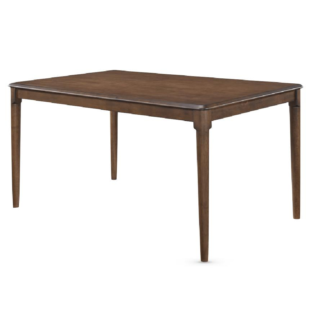 Orillia Wooden Dining Table With 4 Chairs And 1 Bench In Walnut