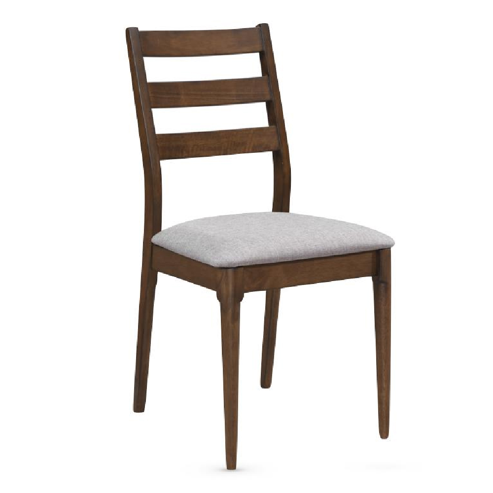 Orillia Wooden Dining Table With 4 Chairs And 1 Bench In Walnut
