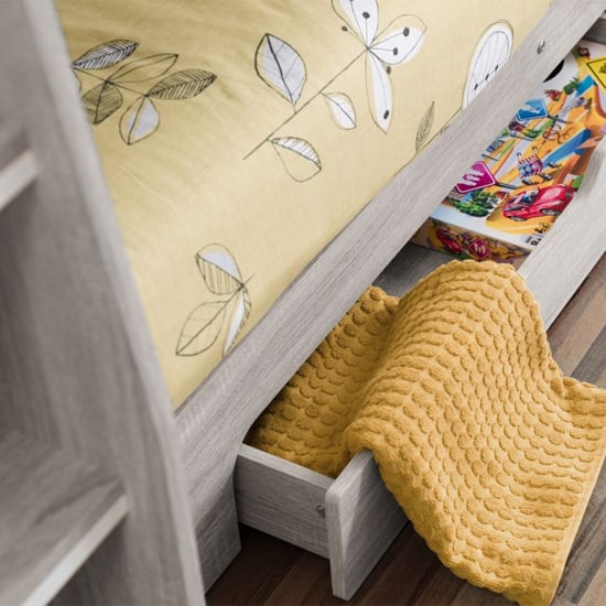 Oihane Wooden Bunk Bed In Grey Oak