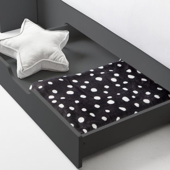 Oihane Wooden Triple Sleeper Bunk Bed In Anthracite