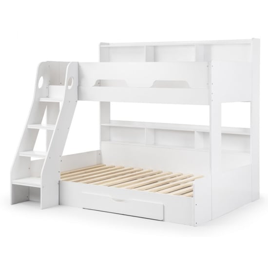 Oihane Wooden Triple Sleeper Bunk Bed In White_3