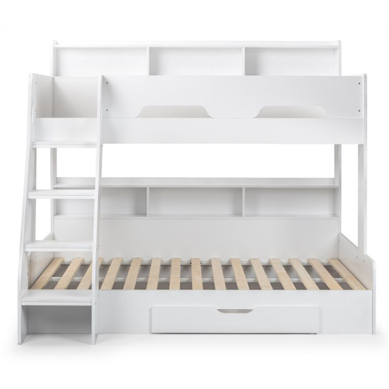 Oihane Wooden Triple Sleeper Bunk Bed In White_4