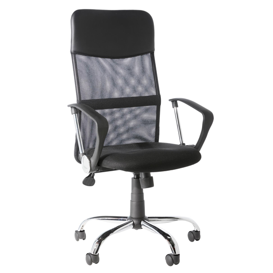 Oregon Fabric Home And Office Chair In Black