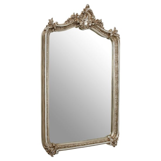 Read more about Ornatis rectangular wall bedroom mirror in champagne frame