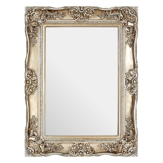 Ornatis Rectangular Wall Mirror In Champagne Gold Frame