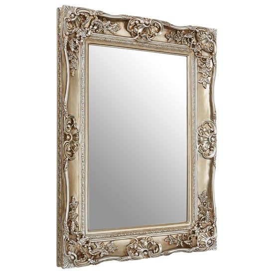 Read more about Ornatis rectangular wall mirror in champagne gold frame