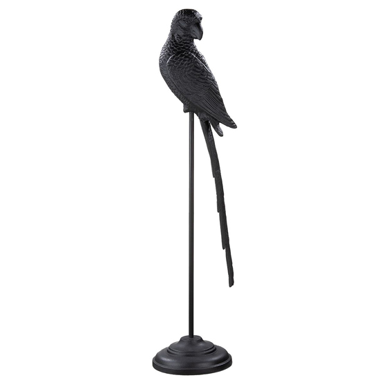 Read more about Oro aluminium parrot sculpture large in black