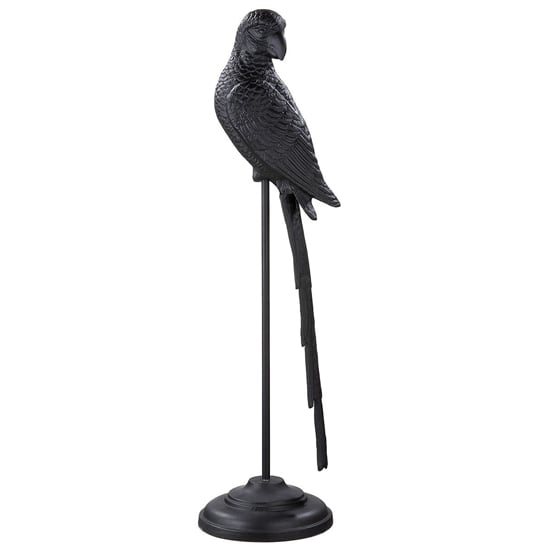 Read more about Oro aluminium parrot sculpture small in black