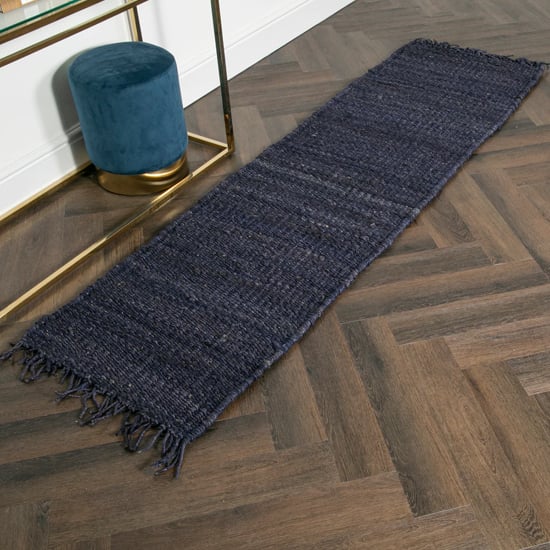 Read more about Oromo chunky jute runner rug in navy