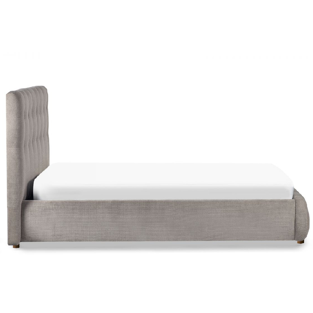Orono Fabric Double Bed In Light Taupe