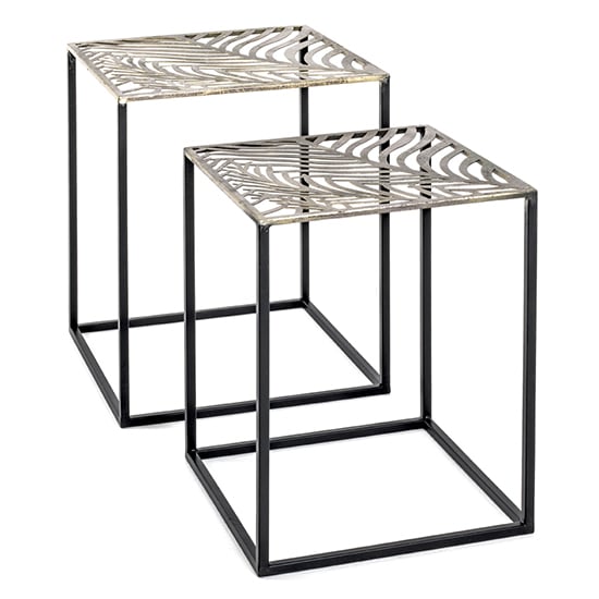 Orono Square Metal Set Of 2 Side Tables In Bronze_2