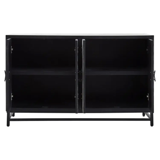 Orphee Wooden Sideboard With 4 Doors In Black_2