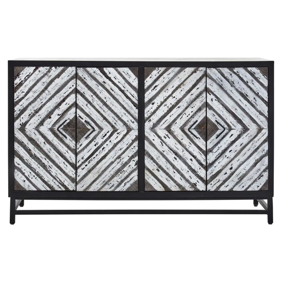 Read more about Orphee wooden sideboard with 4 doors in black