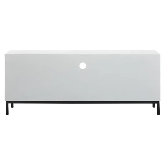 Orphee Wooden TV Stand With 2 Doors 1 Drawer In White