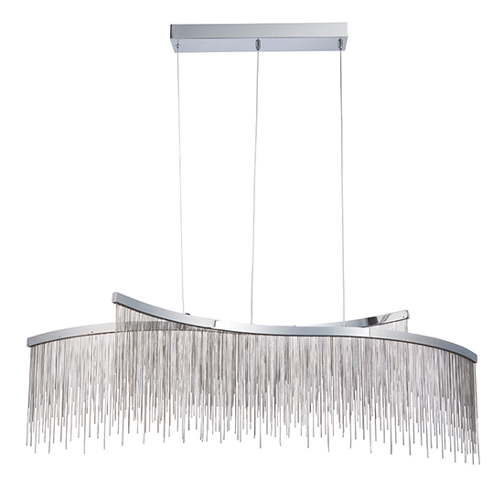 Orphelia LED 2 Lights Pendant Light In Polished Chrome