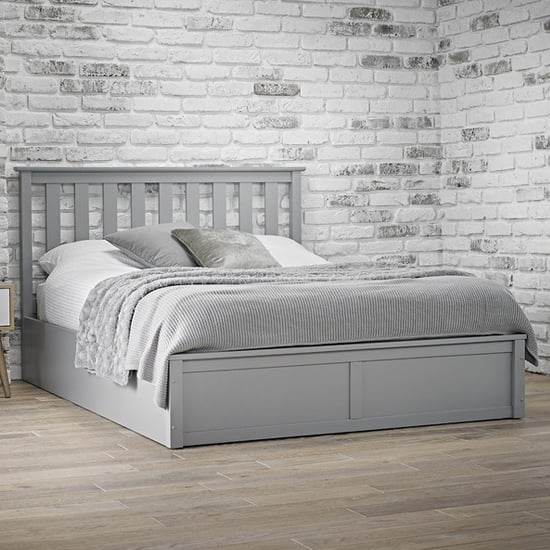 Read more about Orpington wooden double bed in grey