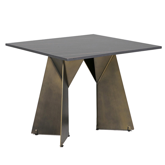 Orrtha Ceramic Lamp Table In Stone Golden Black_1