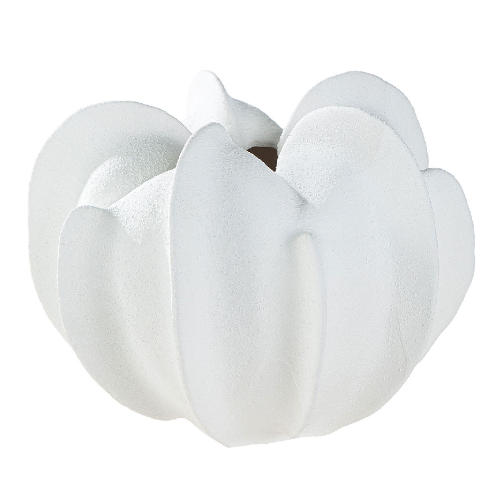Orvane Large Ceramic Organic Vase in White