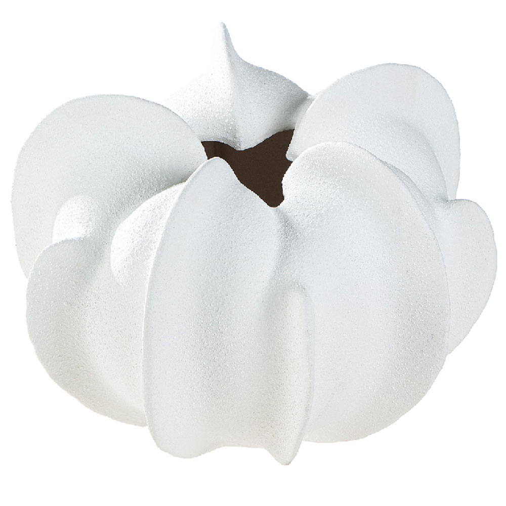 Orvane Large Ceramic Organic Vase in White