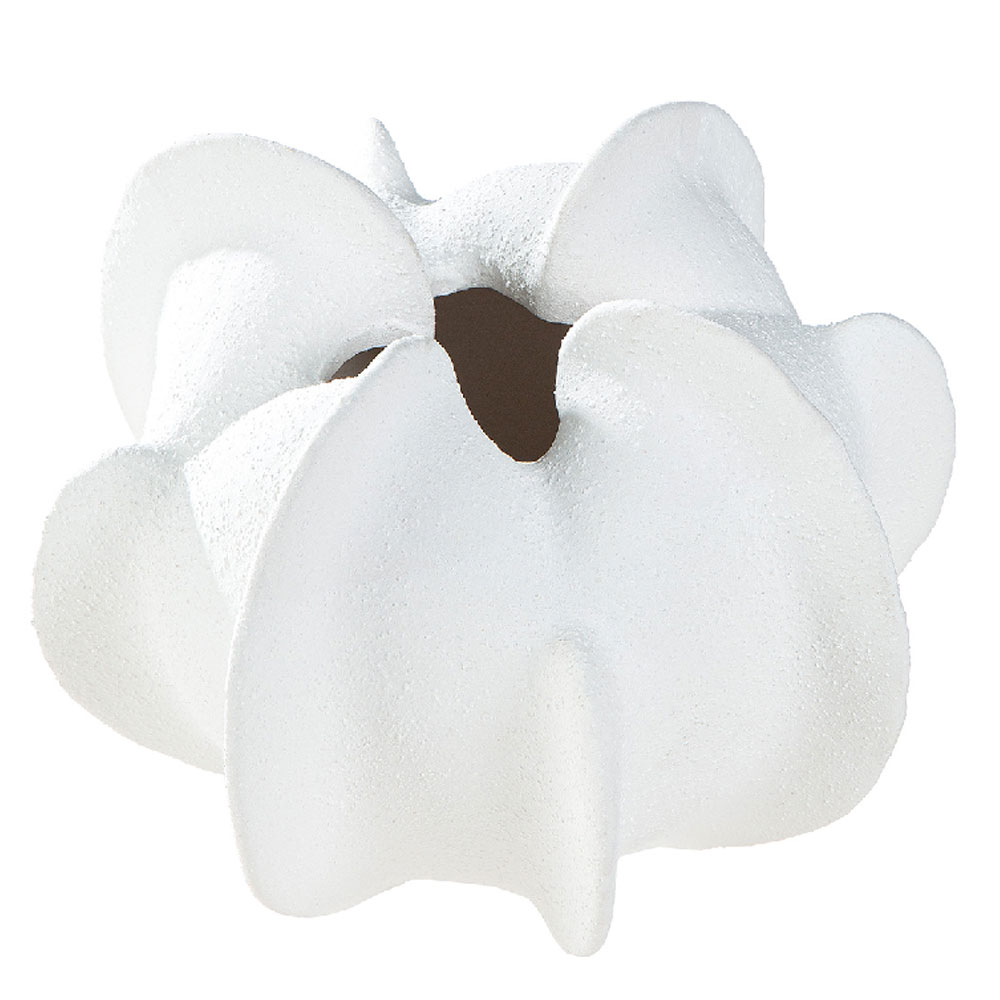 Orvane Small Ceramic Organic Vase in White