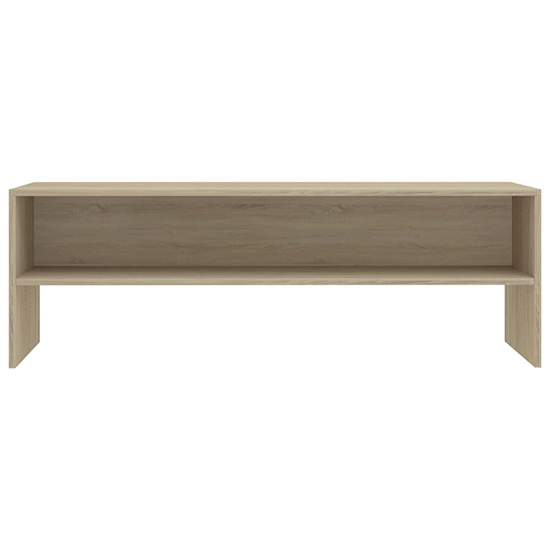 Orya Wooden TV Stand With Undershelf In Sonoma Oak