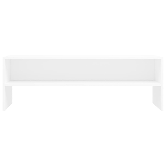 Orya Wooden TV Stand With Undershelf In White